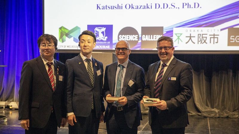 Dr Katsushi Okazaki, Hideyuki Yokoyama, Professor Mike McGuckin & Professor Alistair Sloan