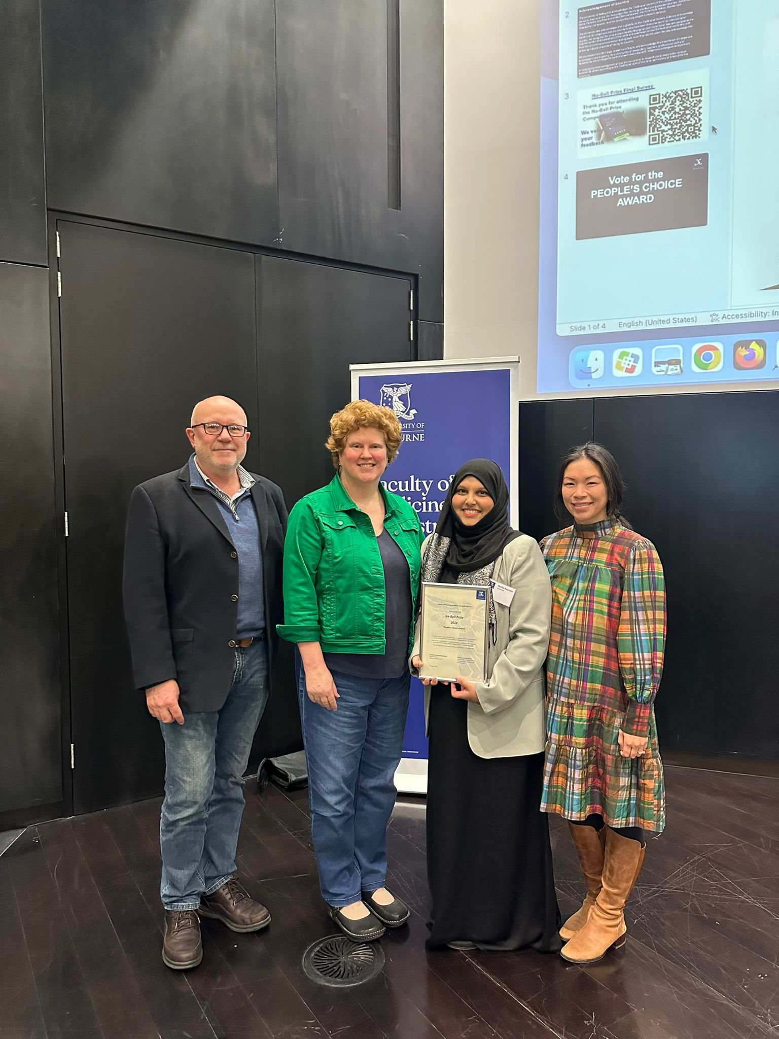 Nadia Kaunein with supervisors