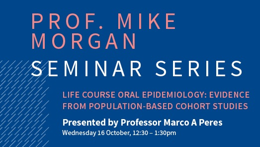 Image for Prof. Mike Morgan Seminar: Life Course Oral Epidemiology: Evidence From Population-Based Cohort Studies