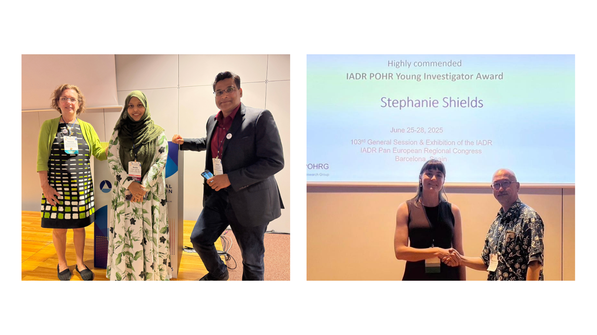 Nadia and Steph Awards IADR