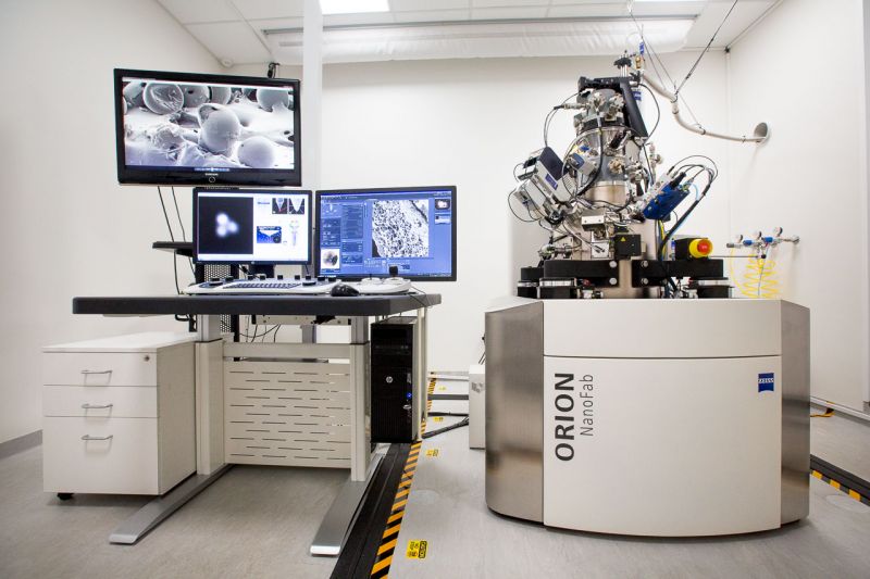 Helium ion microscopy and dual-beam nanofabrication