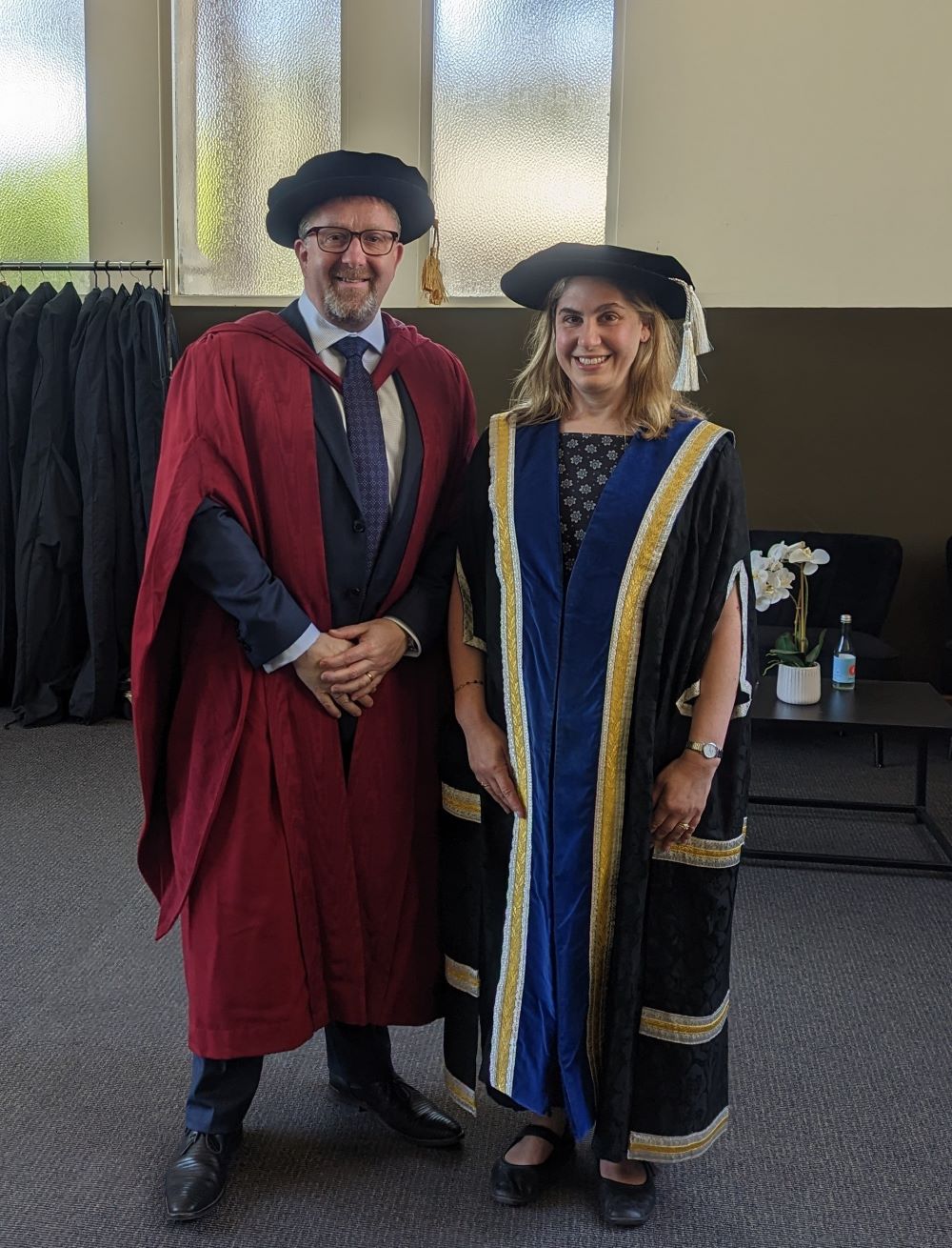 Dr Susan Wise with Professor Alastair Sloan