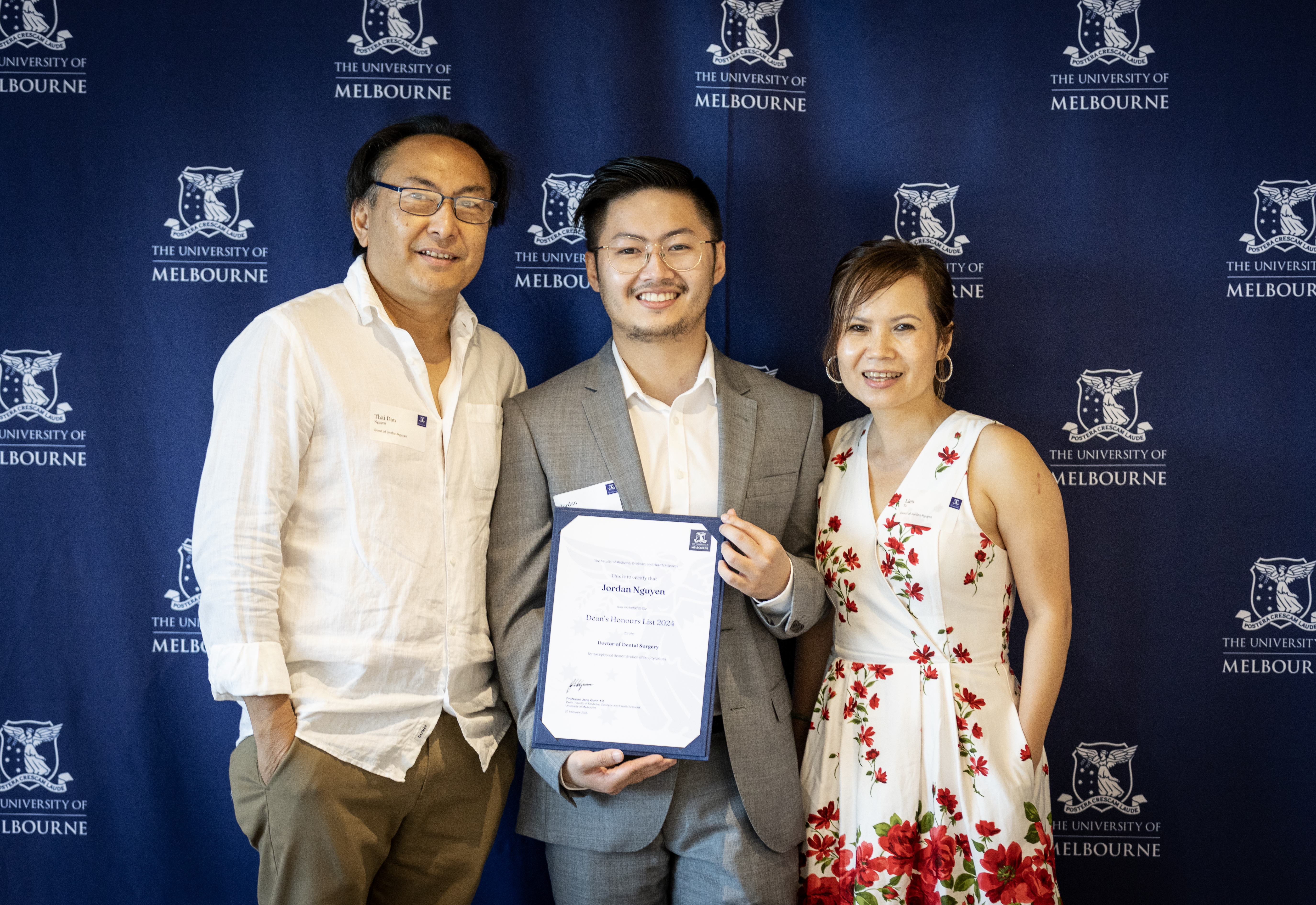 Jordan Nguyen Dean's Honours Awards Recipients