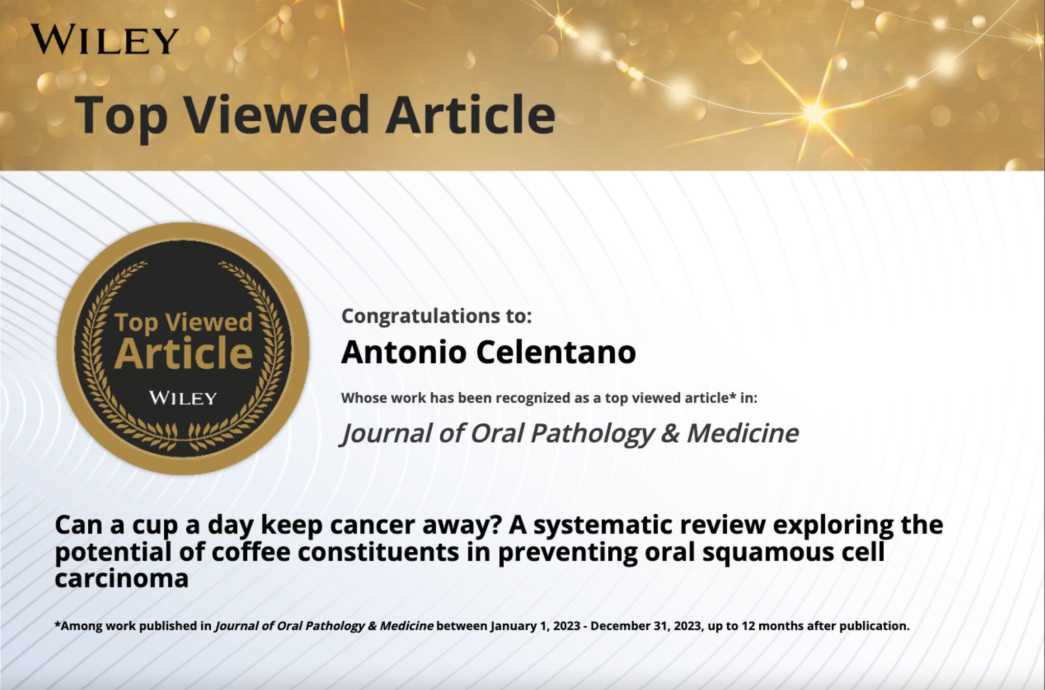 Wiley Journal Top Viewed Article