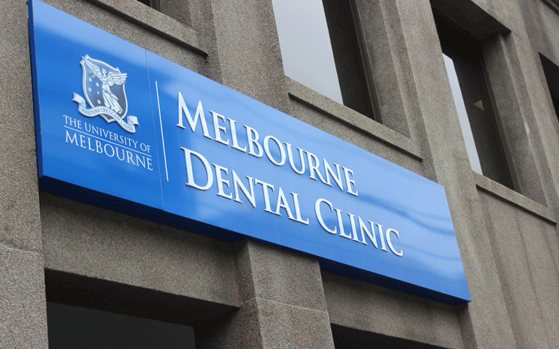 Melbourne Dental Clinic sign