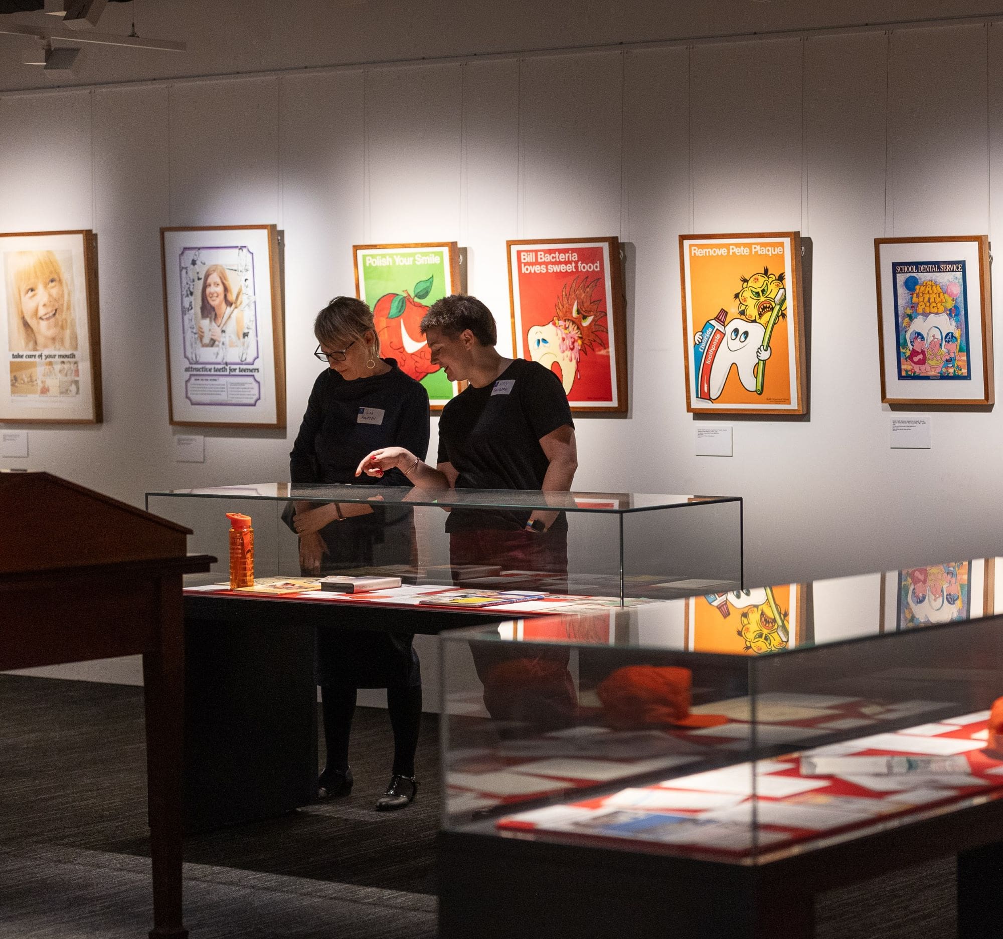 Visitors at the exhibition